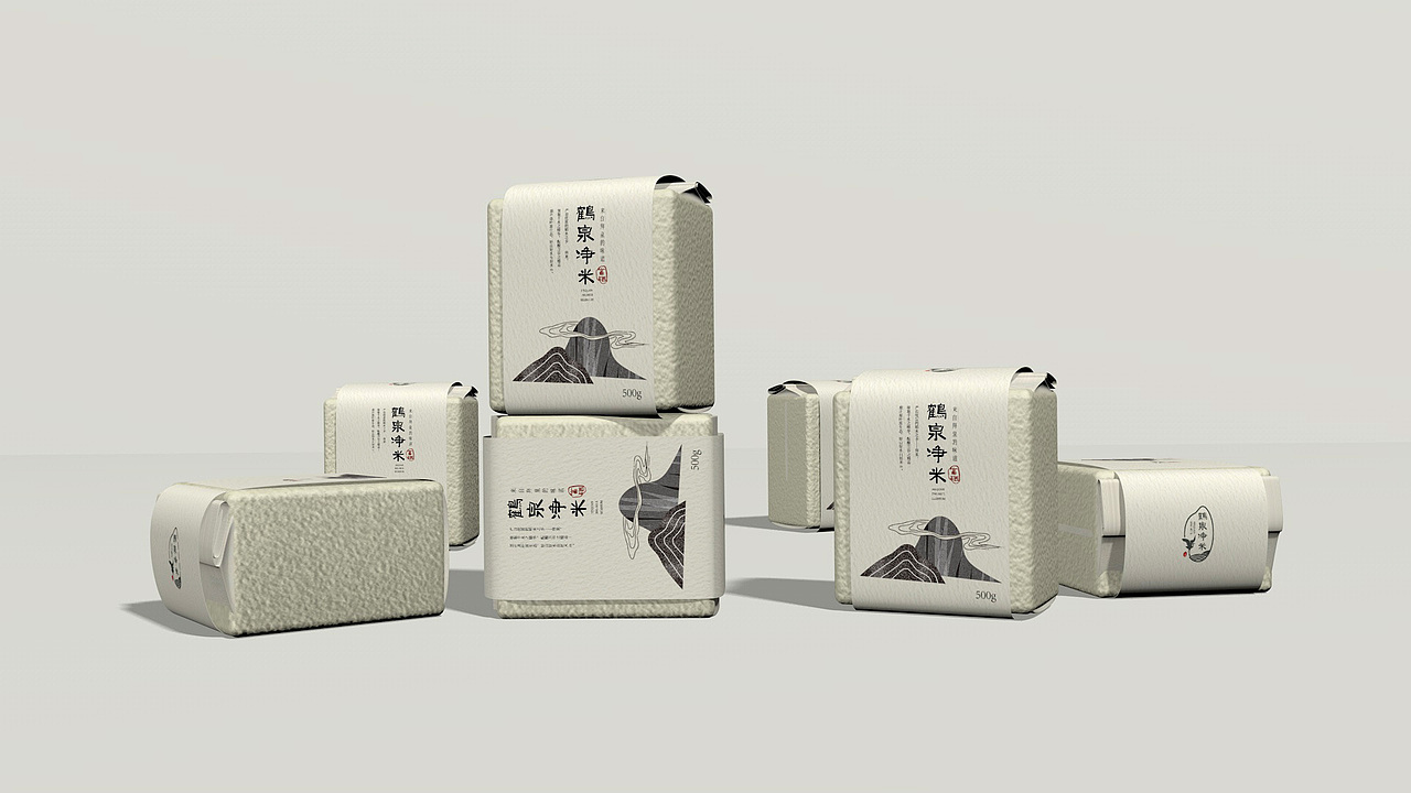 「鹤泉净米」品牌包装设计（图ZMTI1OTIyMDIw） - 包装 - 站酷设计师xujingfeng设计原创素材 - 站酷ZCOOL
