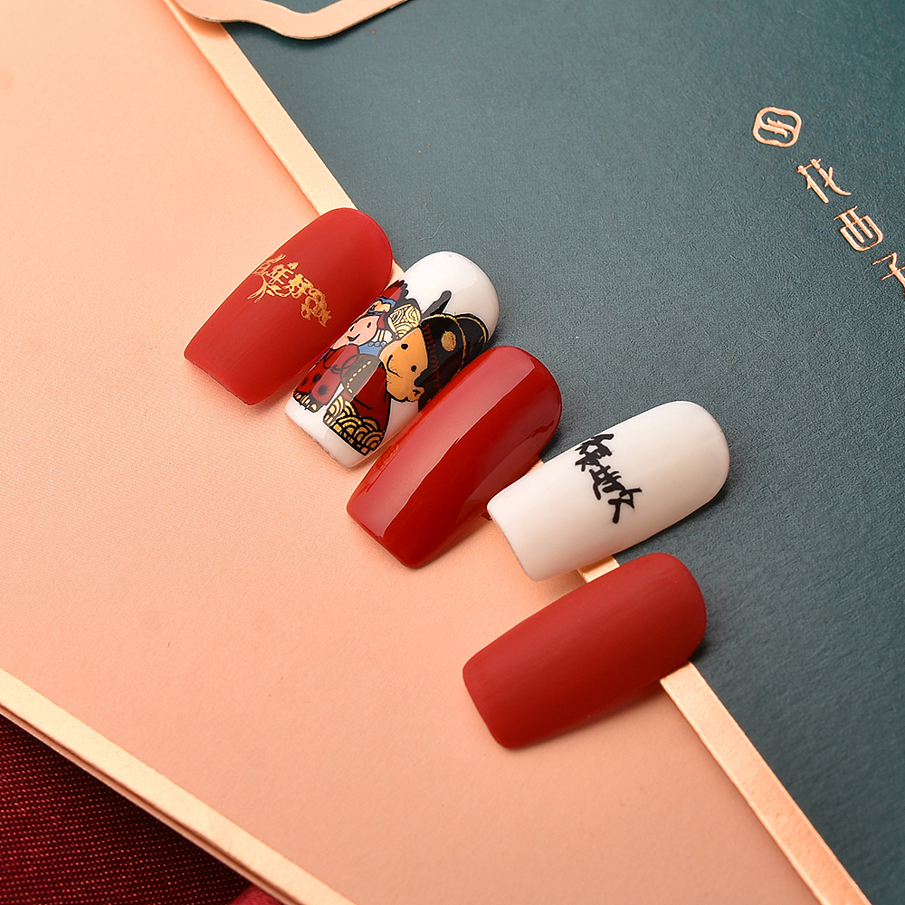 简约时尚美甲拍摄 日系经典姜黄色 美甲拍摄作品