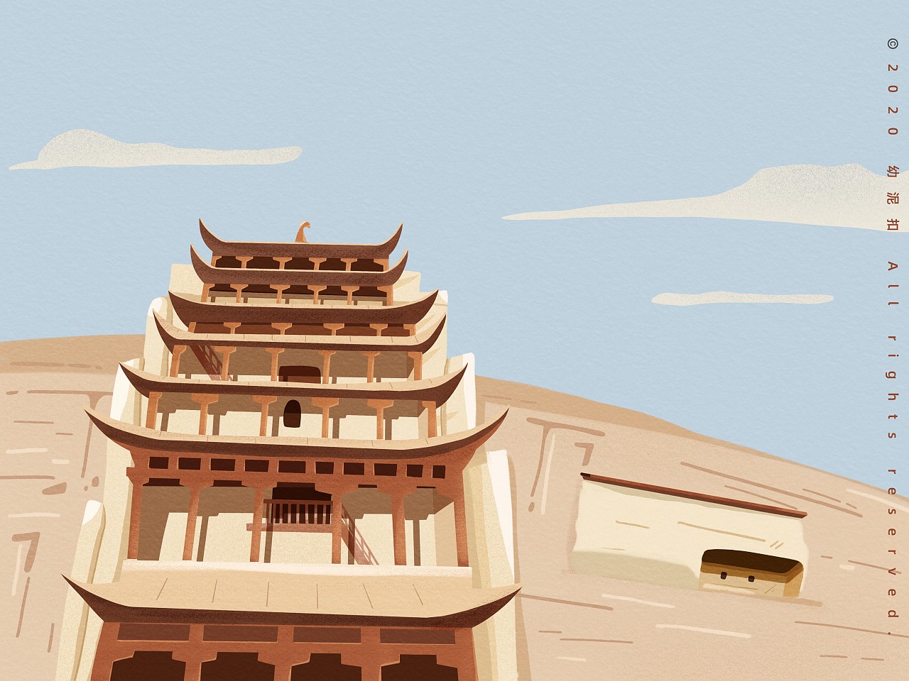 旅行插画——青海甘肃大环线