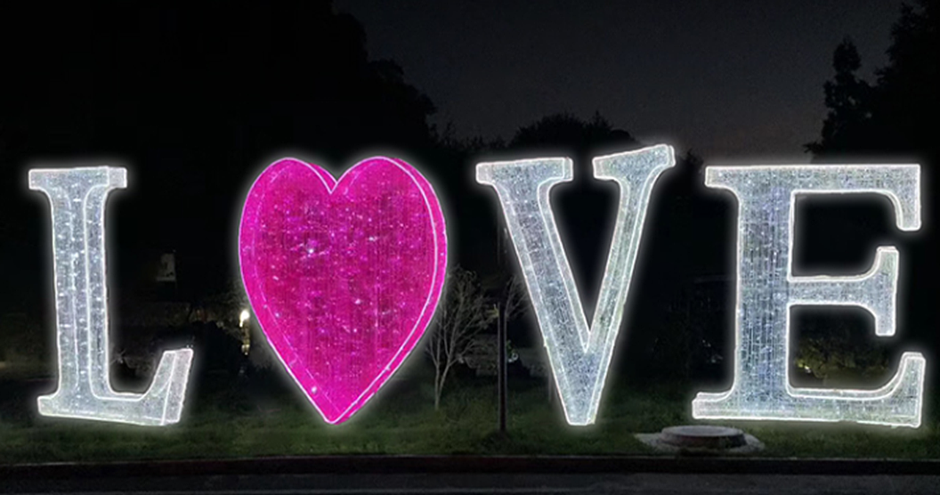 户外大型发光造型灯饰定制厂铭星厂家专业灯光美陈装置