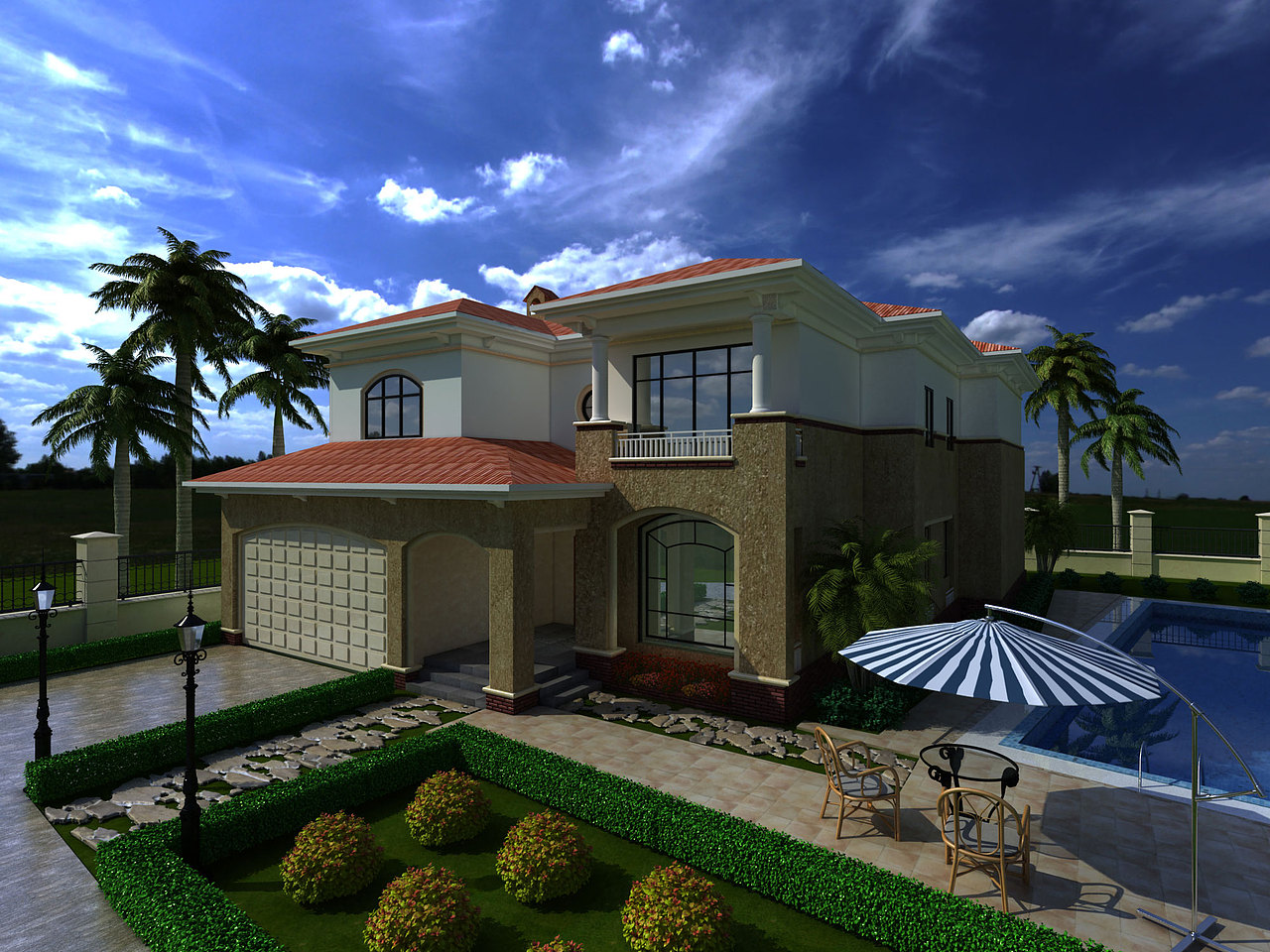 外观俯视效果图