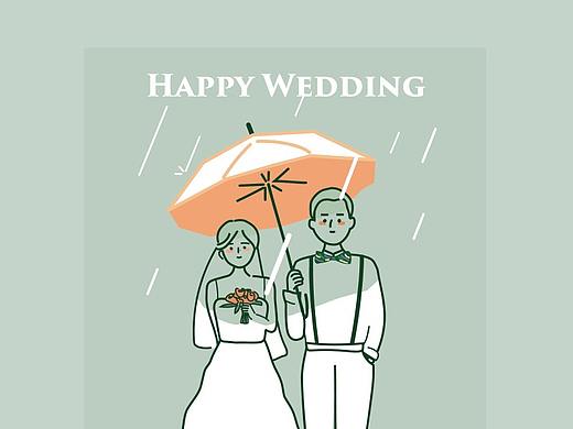 婚礼插画