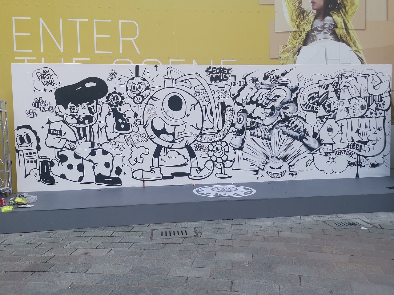 SECRET WALL涂鸦battle（图ZMjIxMzc4NTAw） - 新锐潮流插画 - 站酷设计师NOSALT原创素材 - 站酷ZCOOL