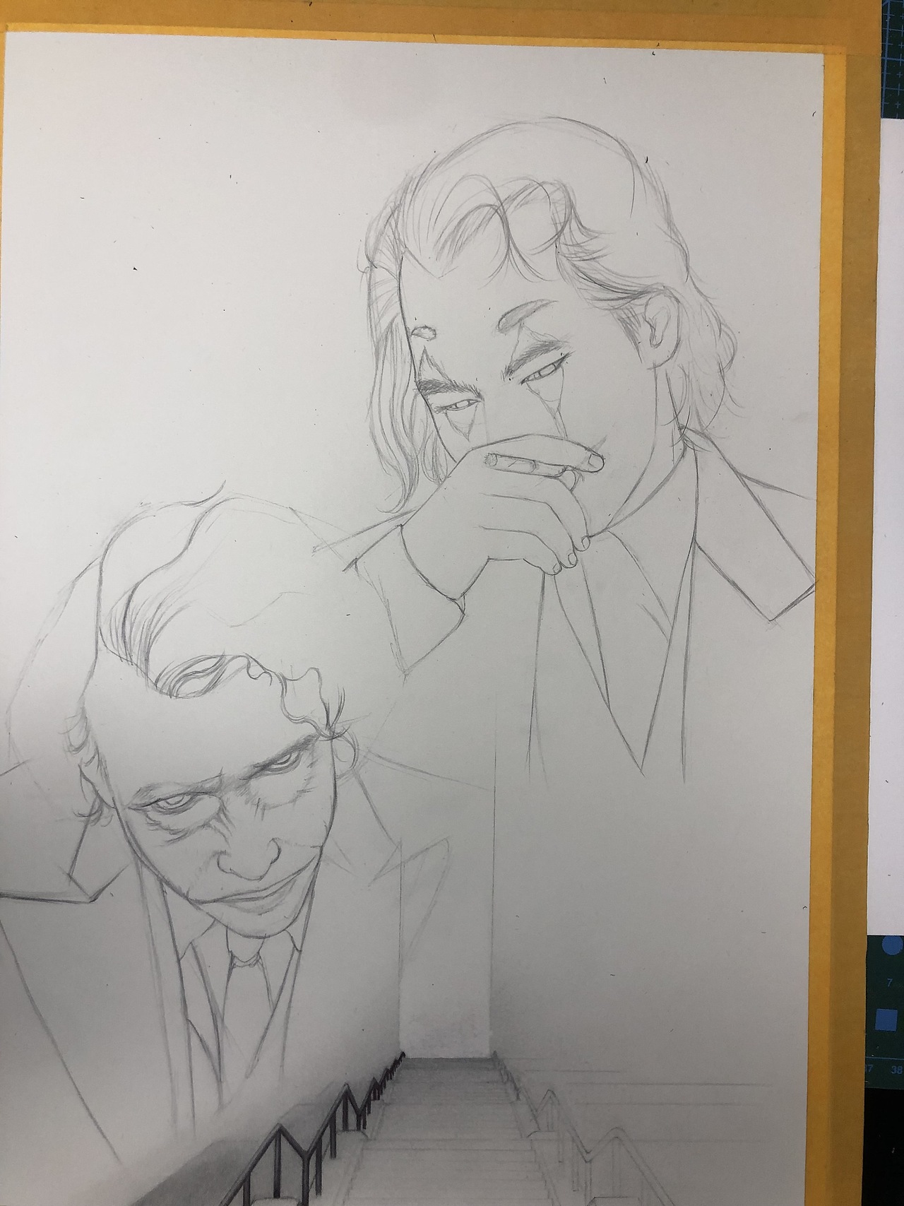 小丑 Heath Ledger， Joaquin Phoenix（图ZMjAyNzQ2OTUy） - 绘画 - 站酷设计师江铖Ellis原创素材 - 站酷ZCOOL