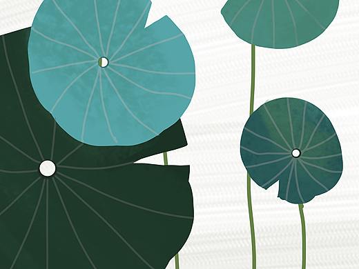 荷叶与小红帽（个人主页-ZMzQxMDQ1MDQ=） - 儿童插画 - 站酷设计师香樟叶原创素材 - 站酷ZCOOL