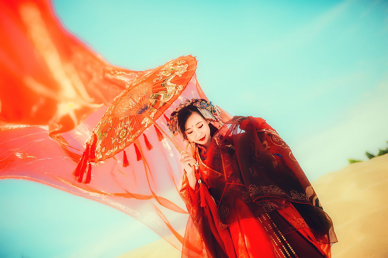 大漠新娘（图ZOTA5MTU0NDg=） - 人像摄影 - 站酷设计师电波Nancy原创素材 - 站酷ZCOOL