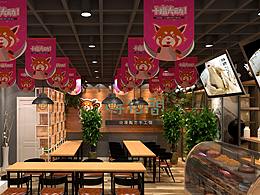 时指间陶艺店加盟店3D效果图