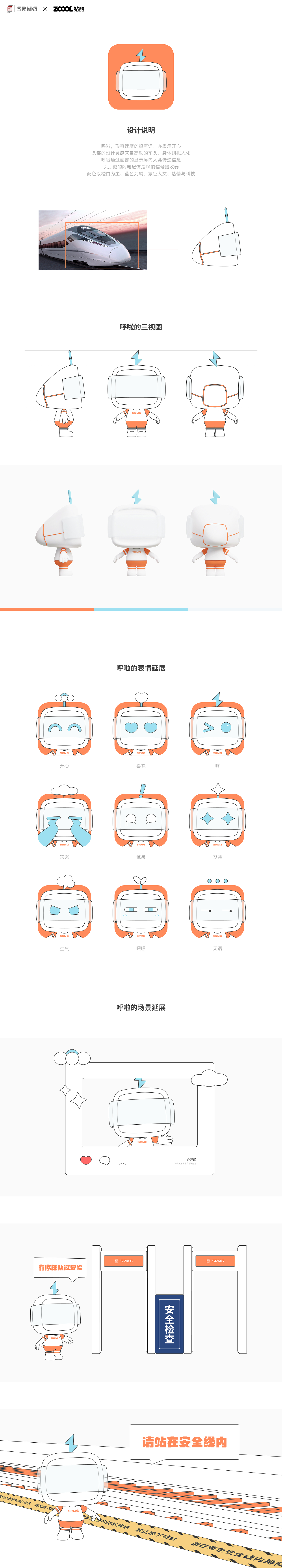 呼啦｜长三角铁路文创IP形象