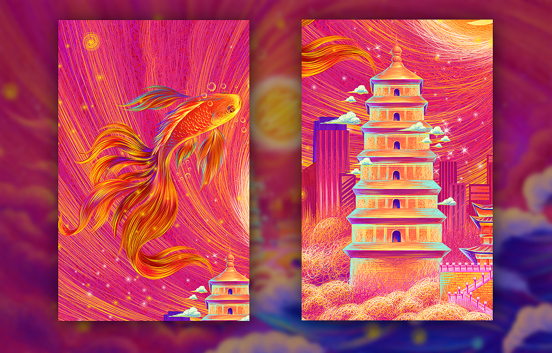 佰鸿新年礼盒插画（图ZMTg1ODUwOTg4） - 商业插画 - 站酷设计师feii原创素材 - 站酷ZCOOL