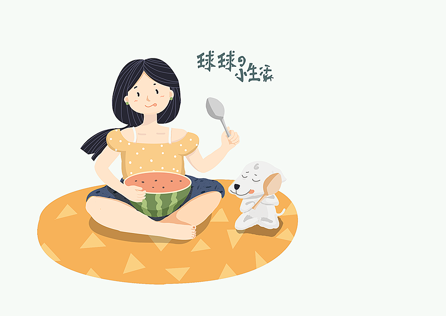 插画小集合@8月（图ZMTI4MDM0NjY4） - 创作习作 - 站酷设计师董大皮原创素材 - 站酷ZCOOL