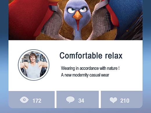 用户信息页面（个人主页-ZNDM4NDI5MjA=） - 软件界面 - 站酷设计师Larry刘原创素材 - 站酷ZCOOL