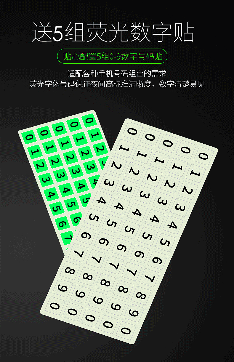 停车号码牌