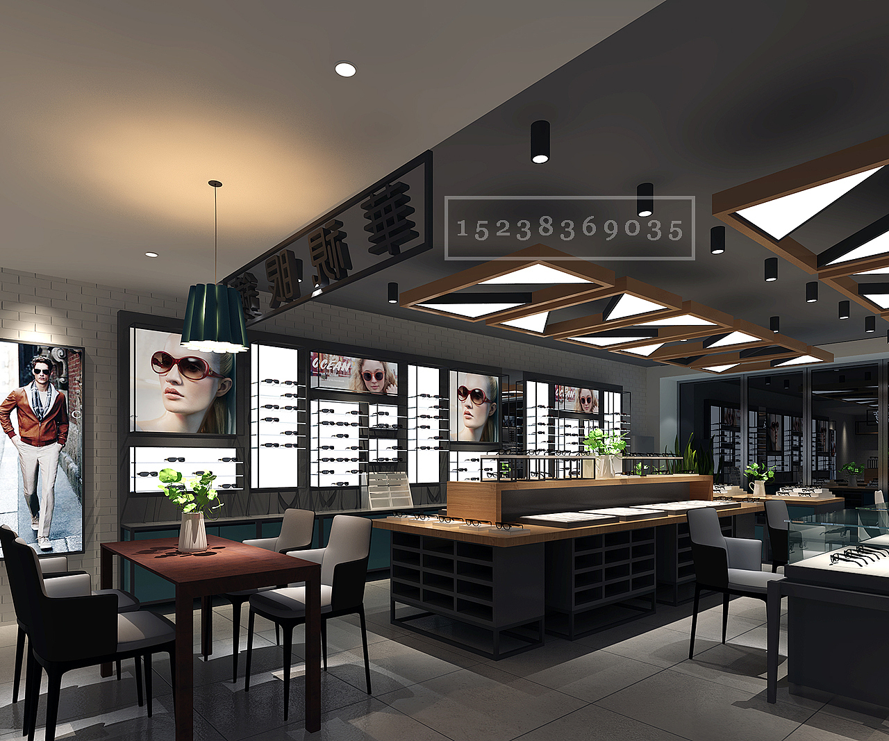 眼镜店方案展示（图ZMjAzNjQxNDQ0） - 展陈设计 - 站酷设计师jdfei原创素材 - 站酷ZCOOL
