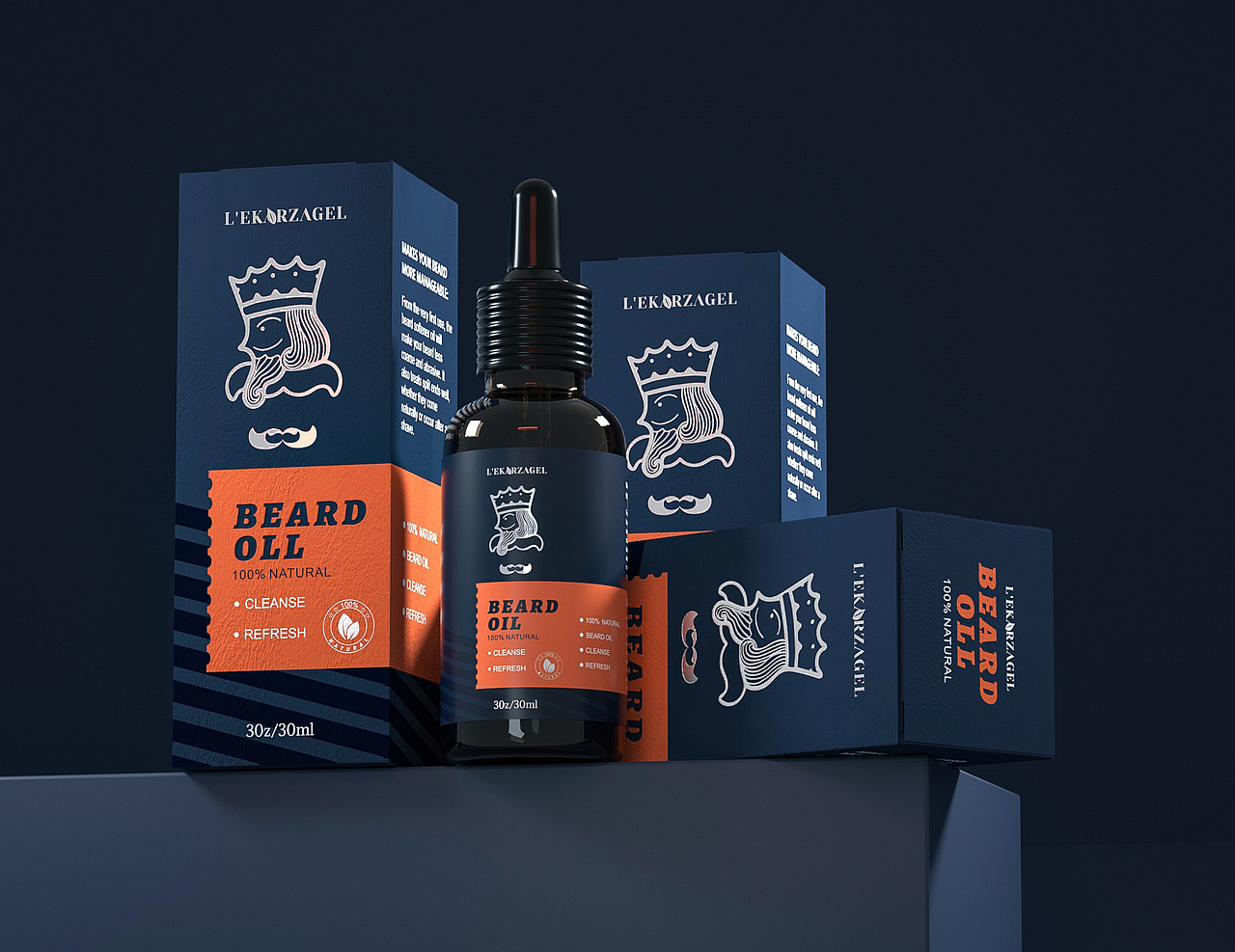 BEARD OLL | 胡须油包装设计（图ZMjcyNDYxMjQ0） - 包装 - 站酷设计师牛角间设计实验室原创素材 - 站酷ZCOOL