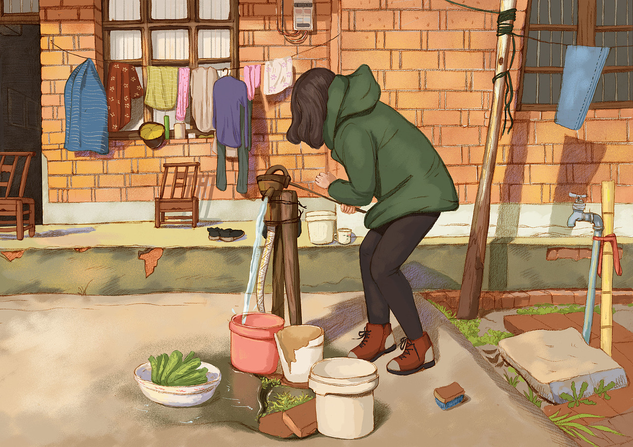 童年的的回忆-11（图ZMTMyMjA1MDcy） - 艺术插画 - 站酷设计师零小芽原创素材 - 站酷ZCOOL