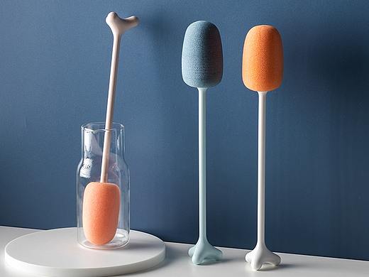 电商产品拍摄 塑料海绵杯刷