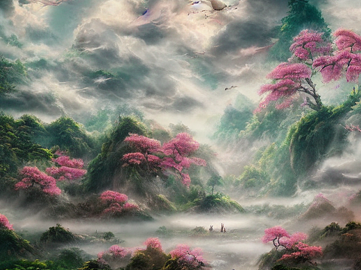 #AI创作实验室#天堂仙境