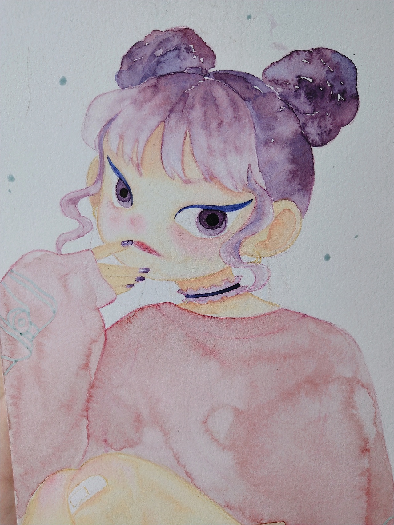 水彩练习-S小姐的穿搭日志系列（图ZMTU1OTk3NTI0） - 创作习作 - 站酷设计师SylviaP_P原创素材 - 站酷ZCOOL