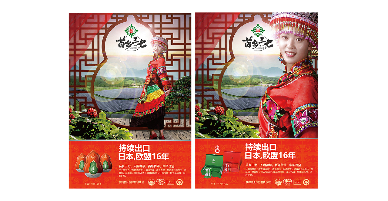 苗乡三七品牌vi设计