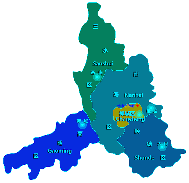 佛山市地图板块步骤01
