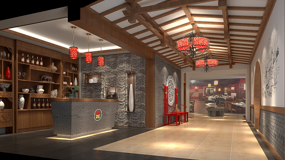 成都过把瘾老火锅店装修设计|四川泰宇装饰|餐厅装修（图ZMTM5MTAyNTky） - 家装设计 - 站酷设计师成都餐厅装修实景原创素材 - 站酷ZCOOL