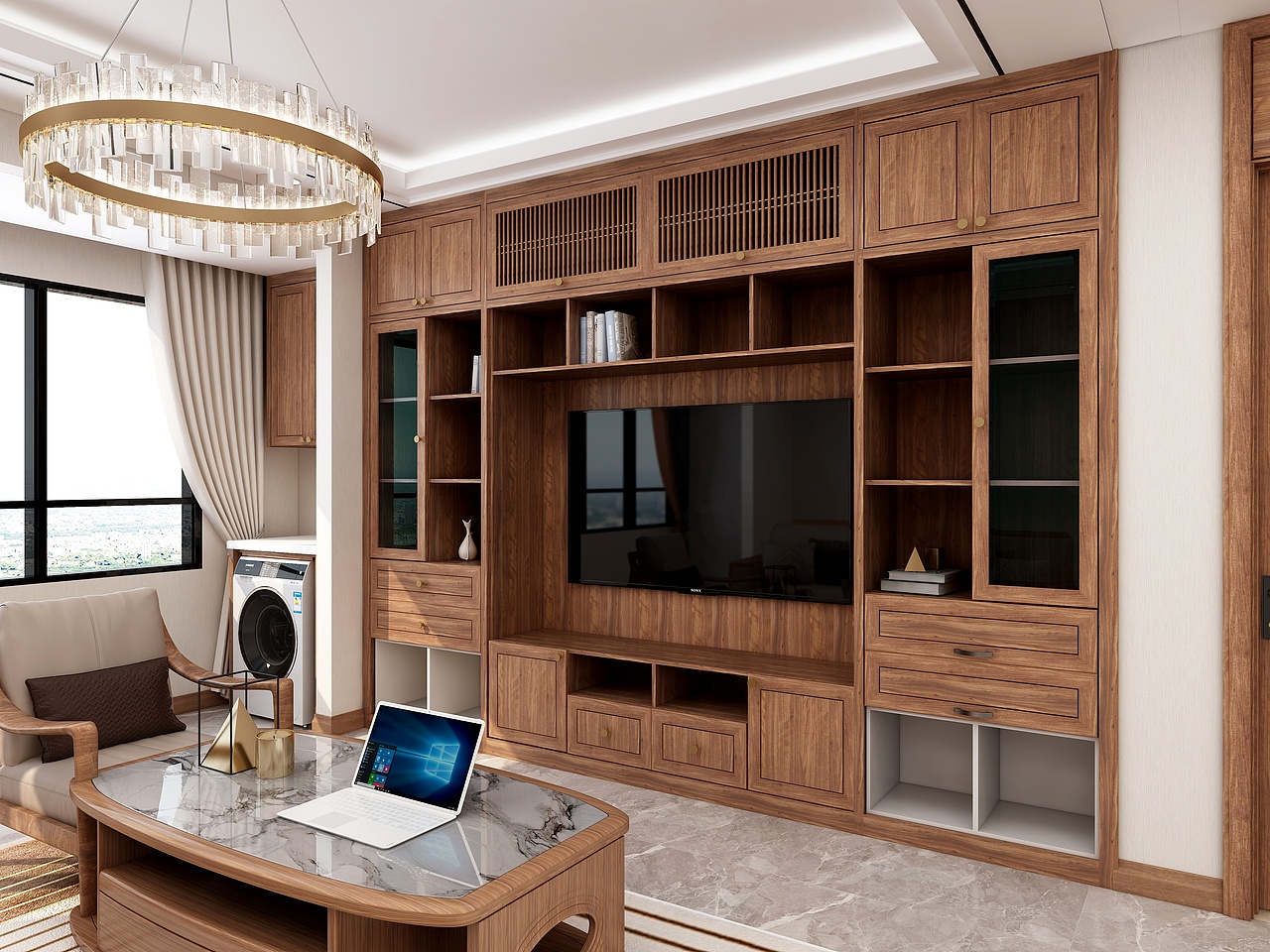 现代简约I客厅主卧