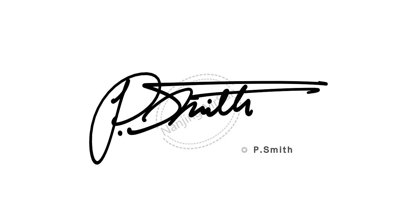 p.smith不同风格签名设计丨signature of p.smith
