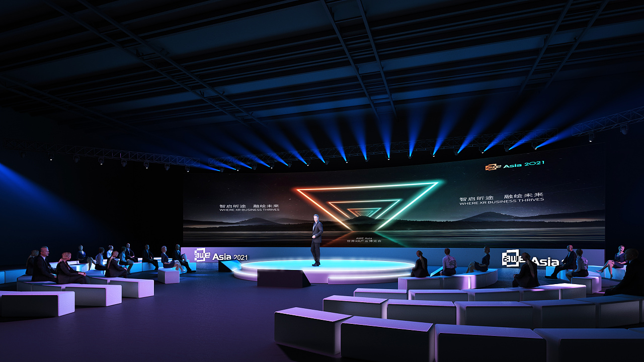 awe asia会议舞美|三维|场景|他二叔666 - 原创作品 - 站酷 (zcool)