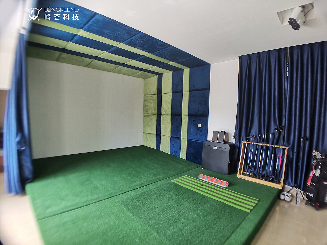 廣州市花都區(qū)私家別墅室內(nèi)高爾夫施工安裝開機(jī)操作步驟（圖ZMjc1Nzc5MDE2） - 舞臺美術(shù) - 站酷設(shè)計師嶺薈科技原創(chuàng)素材 - 站酷ZCOOL