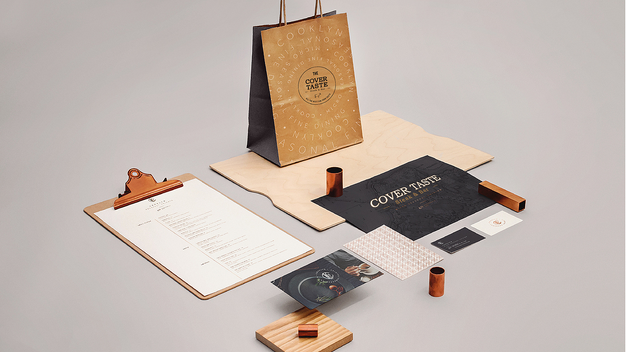 COVER TASTE 封面美食餐厅——品牌形象（图ZMjkzMDgzMTM2） - 品牌 - 站酷设计师MAXCOMBO原创素材 - 站酷ZCOOL