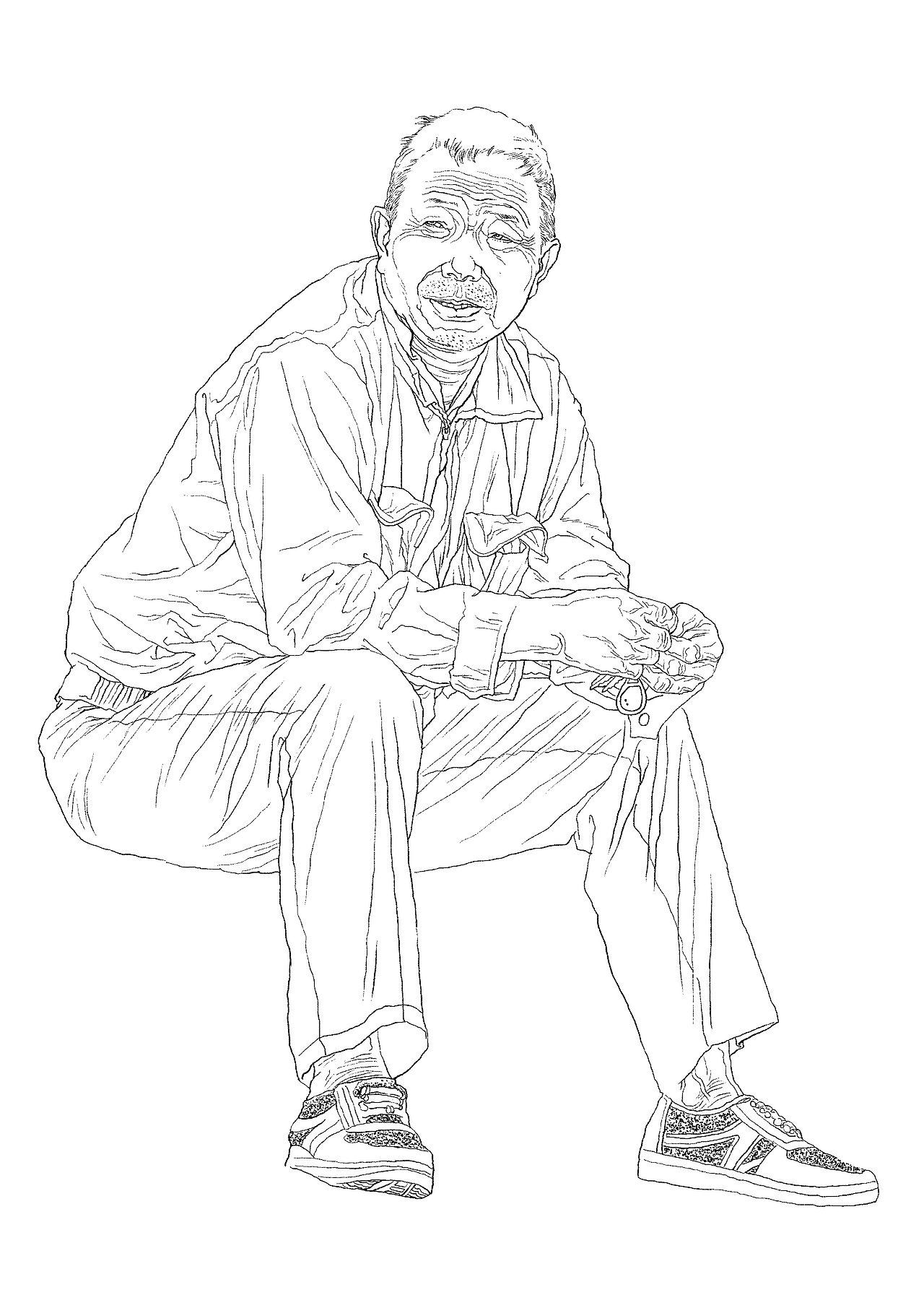 纪保超数字线描系列