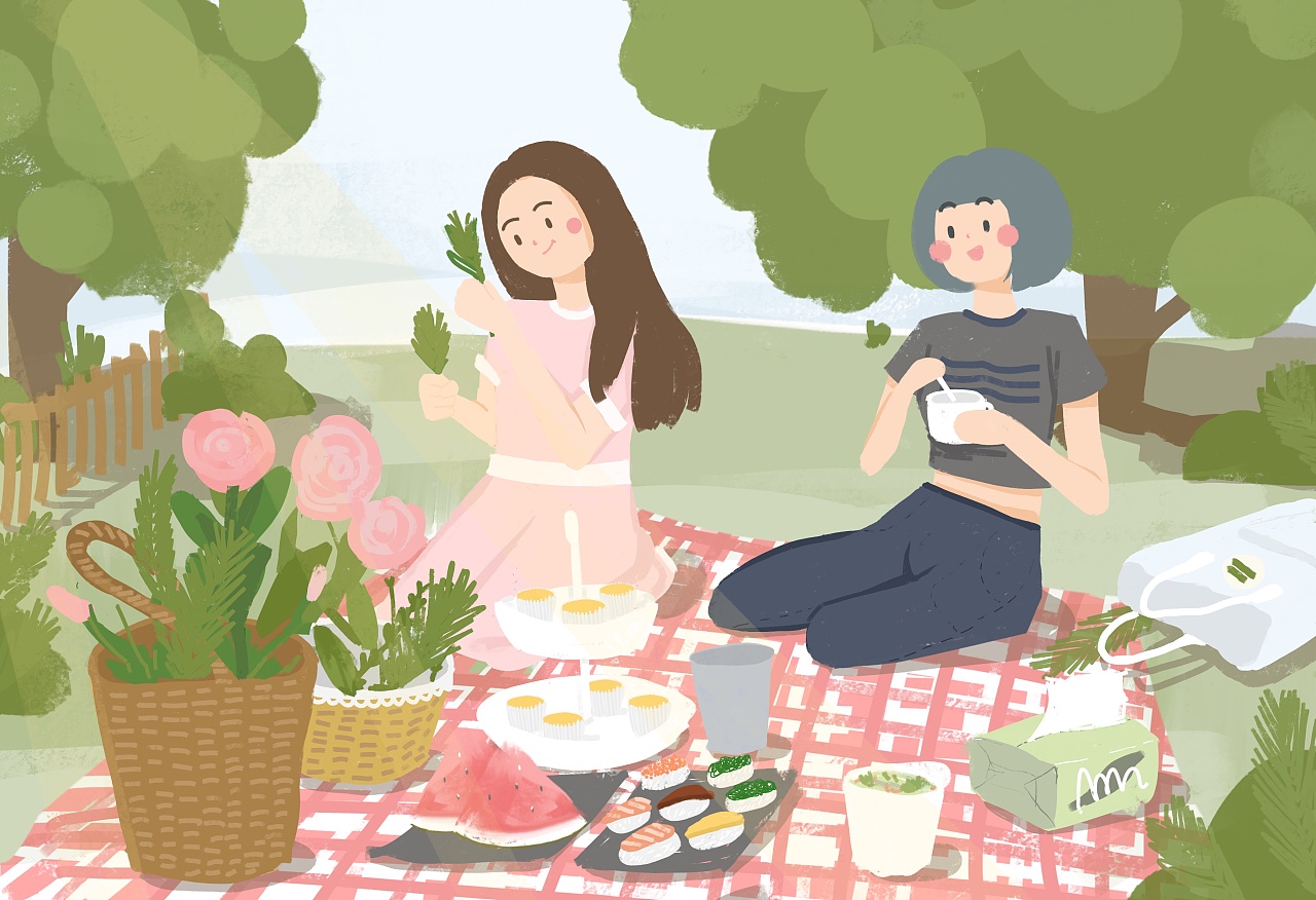 幸福你插画年历 |插画|商业插画|阿椒椒椒 - 原创作品 - 站酷 (zcool)