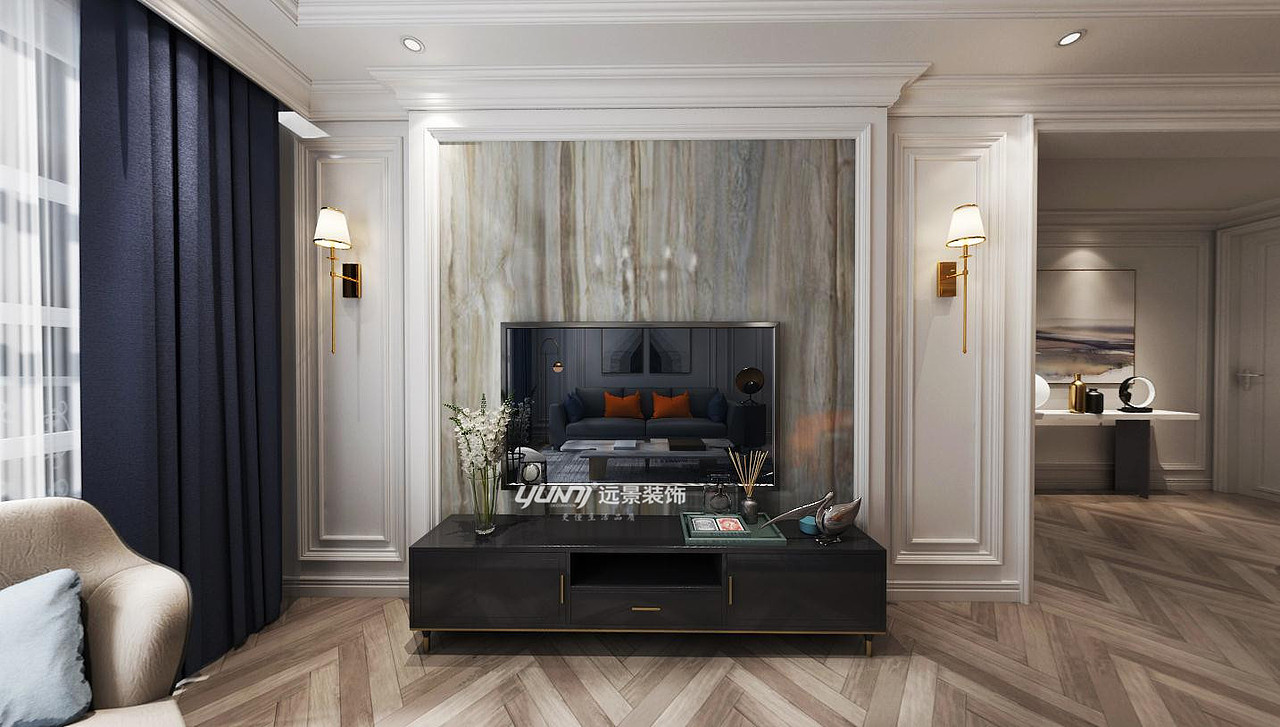 【远景装饰】约克郡悦水岸装修设计案例效果图