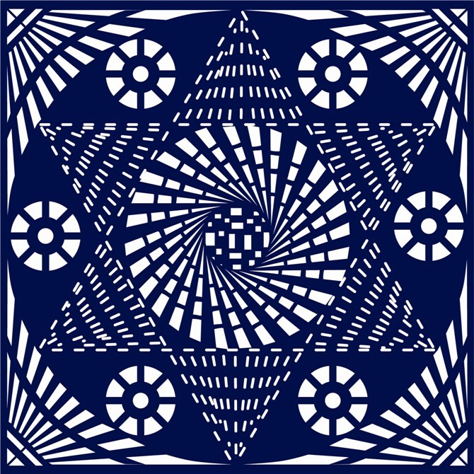 南通蓝印花布设计