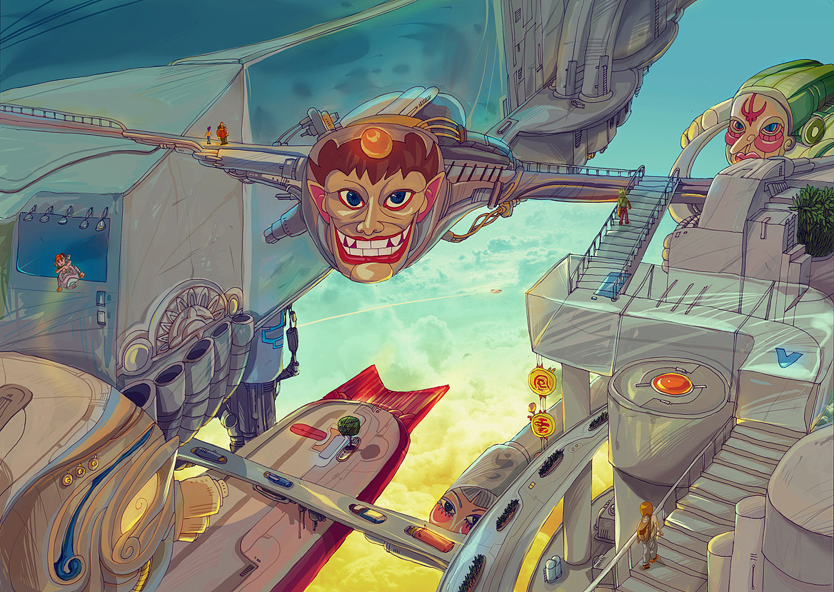 未来小城市散景|插画|商业插画|bbzsy_原创作品-站酷zcool