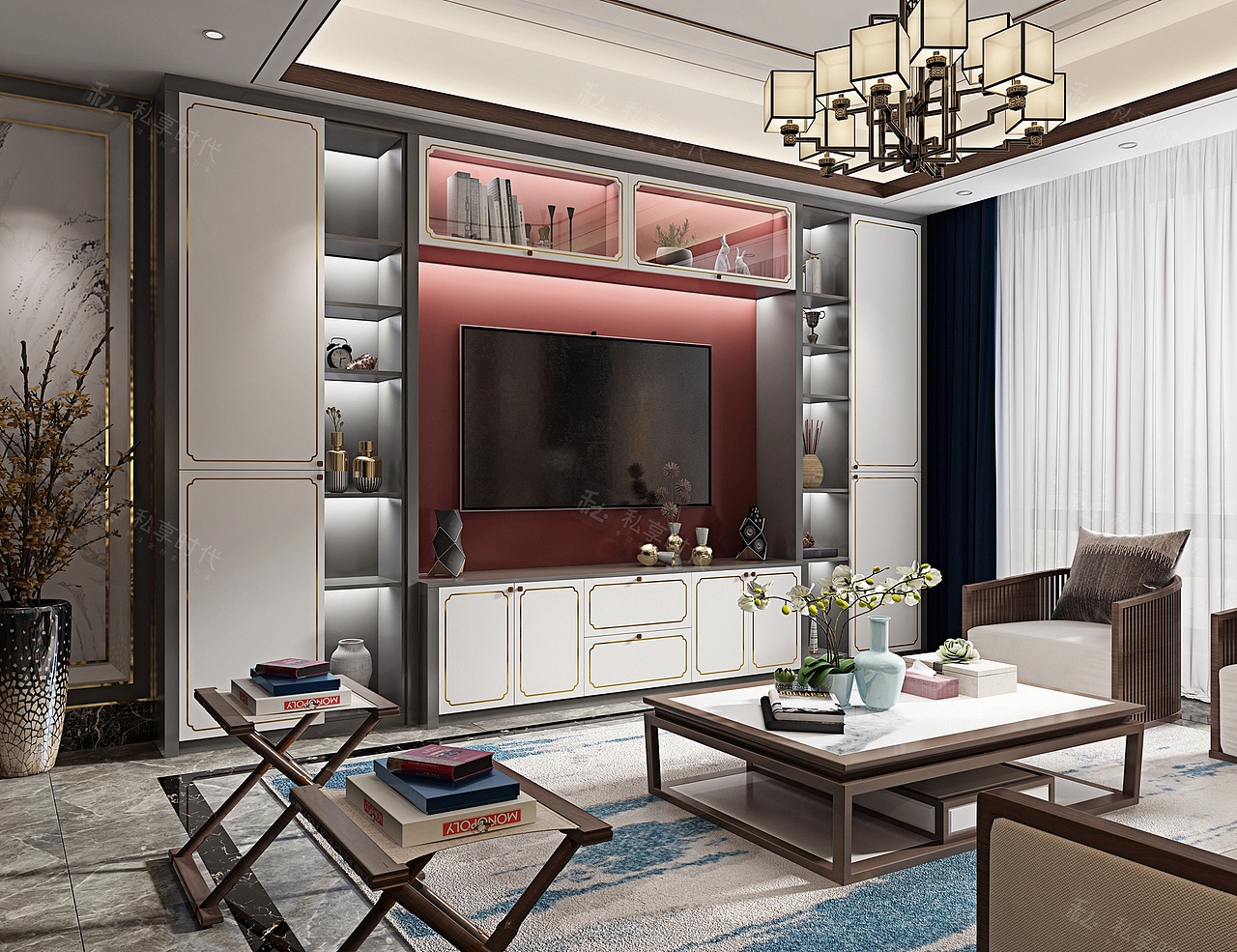 新中式高端全屋定制产品设计（图ZMTg5NTAzODgw） - 家装设计 - 站酷设计师私享时代原创素材 - 站酷ZCOOL