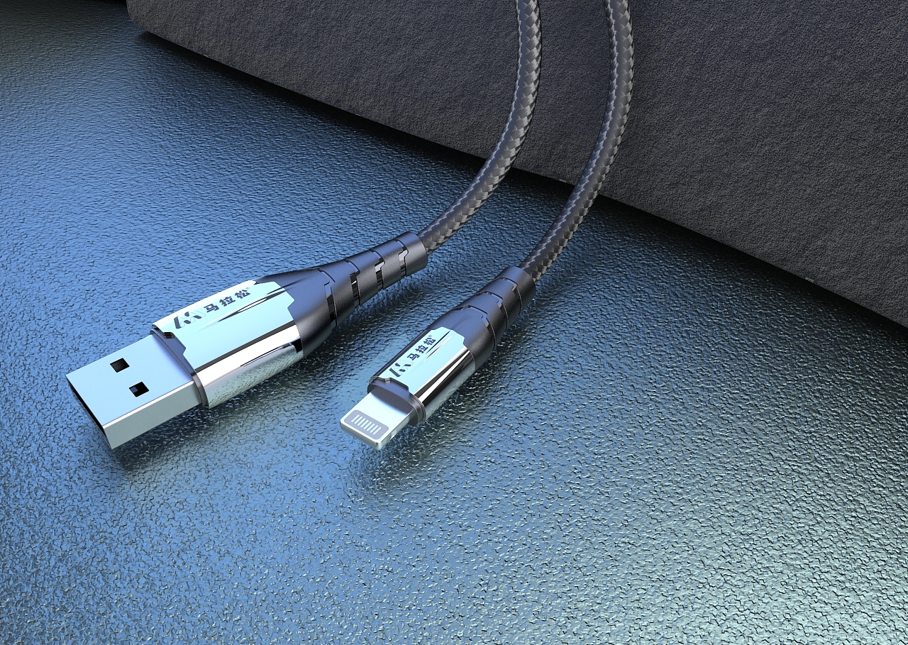 数据线渲染效果图（图ZMjIyMzkyMTE2） - 电子产品 - 站酷设计师刘继成原创素材 - 站酷ZCOOL