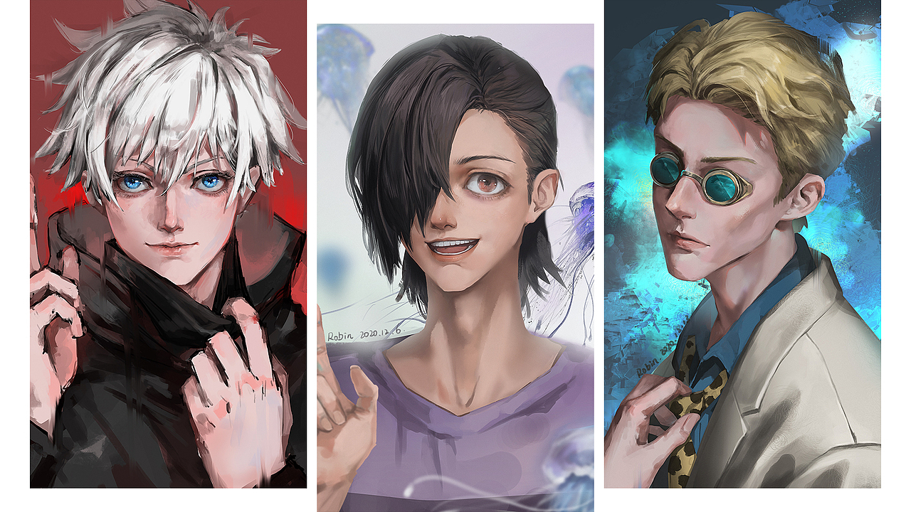 最近画的咒术回战同人图打个包