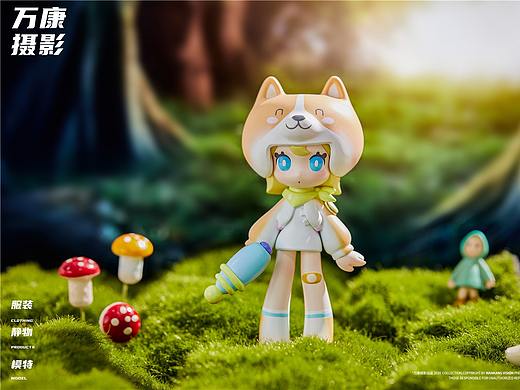 万康摄影 盲盒人偶卡通玩具创意背景拍摄