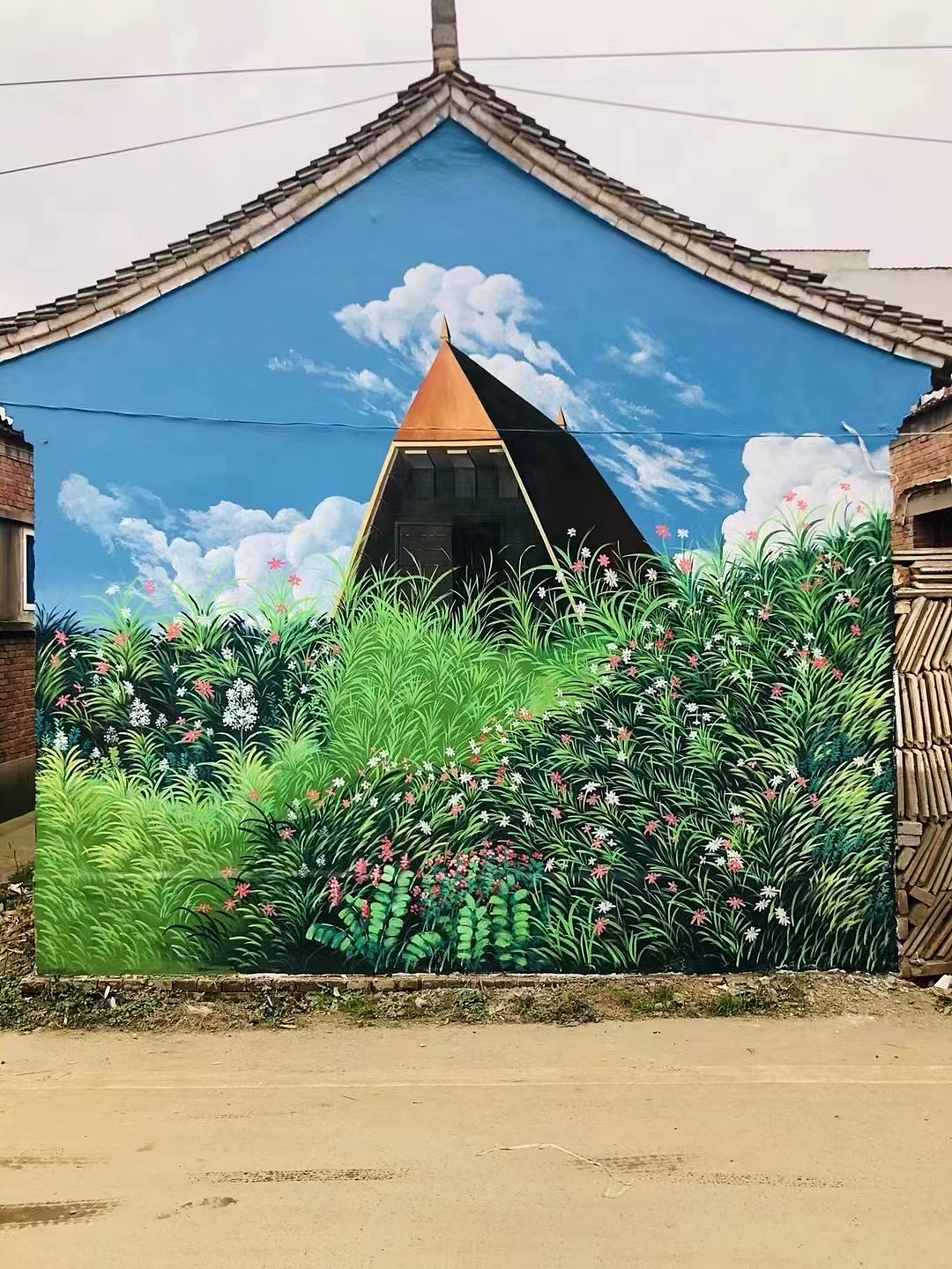 美丽乡村墙体彩绘