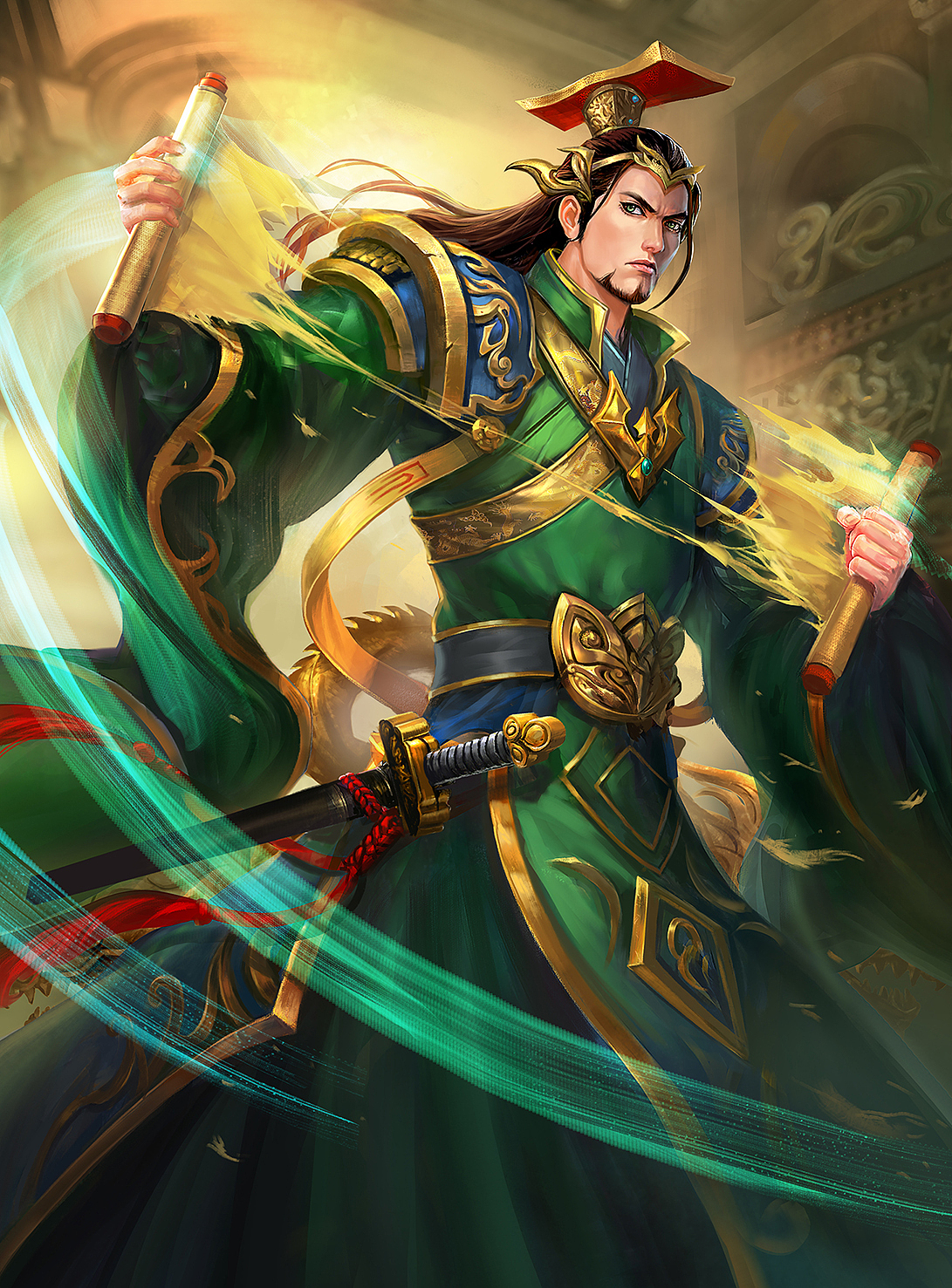 孙权（图ZMTA0NDU5MjY4） - 游戏原画 - 站酷设计师董绍华原创素材 - 站酷ZCOOL