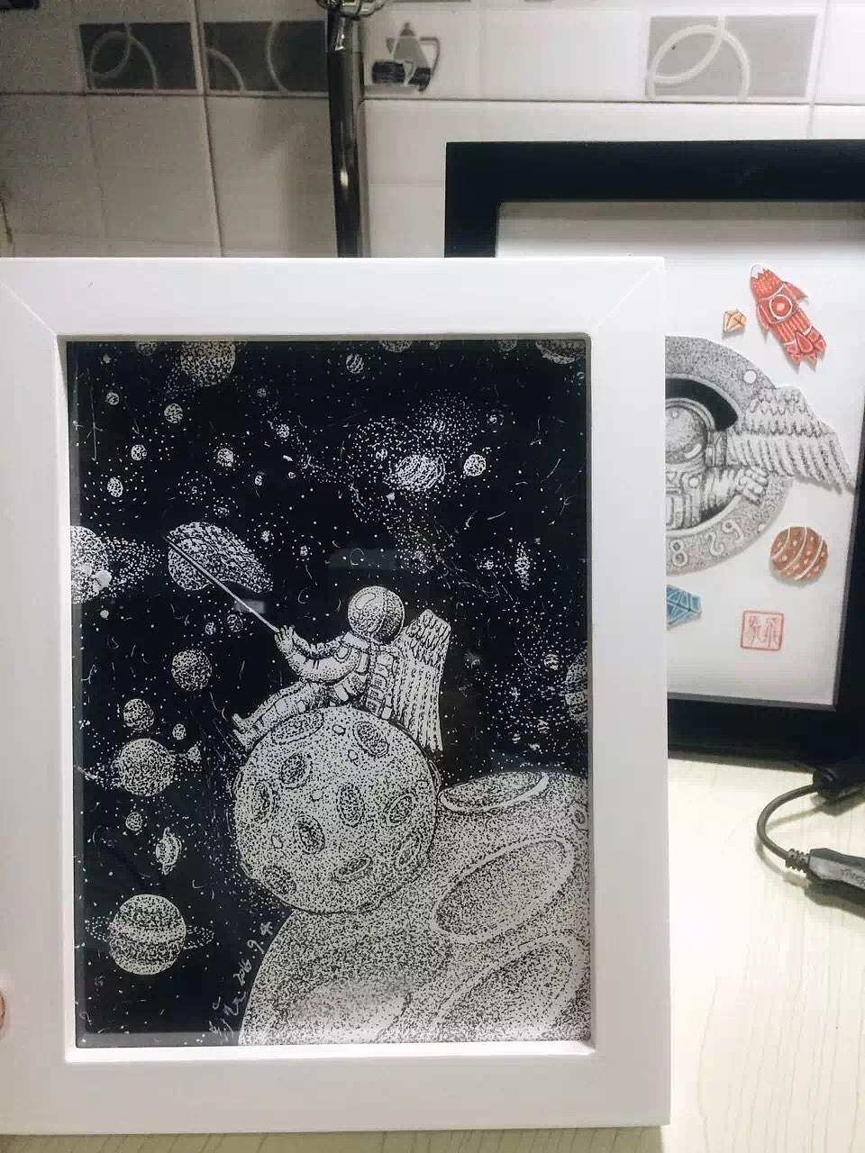 宇航员的梦想（图ZNTk5NTM5ODA=） - 艺术插画 - 站酷设计师飞鱼92原创素材 - 站酷ZCOOL