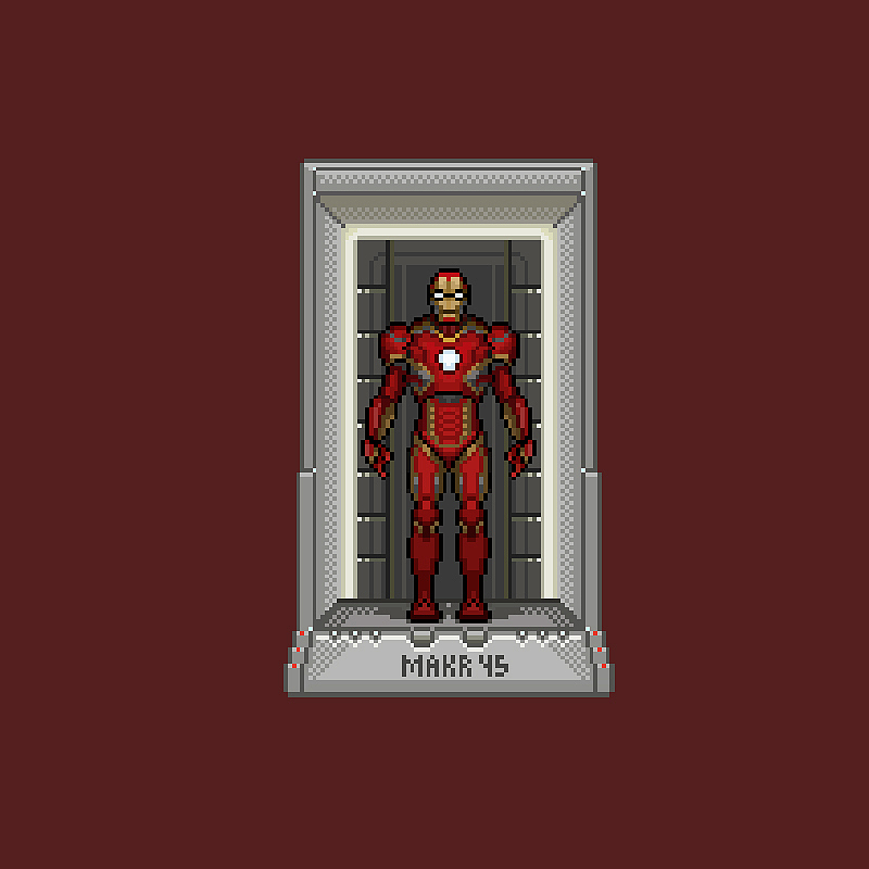 《像素画-钢铁侠mark战衣合集》