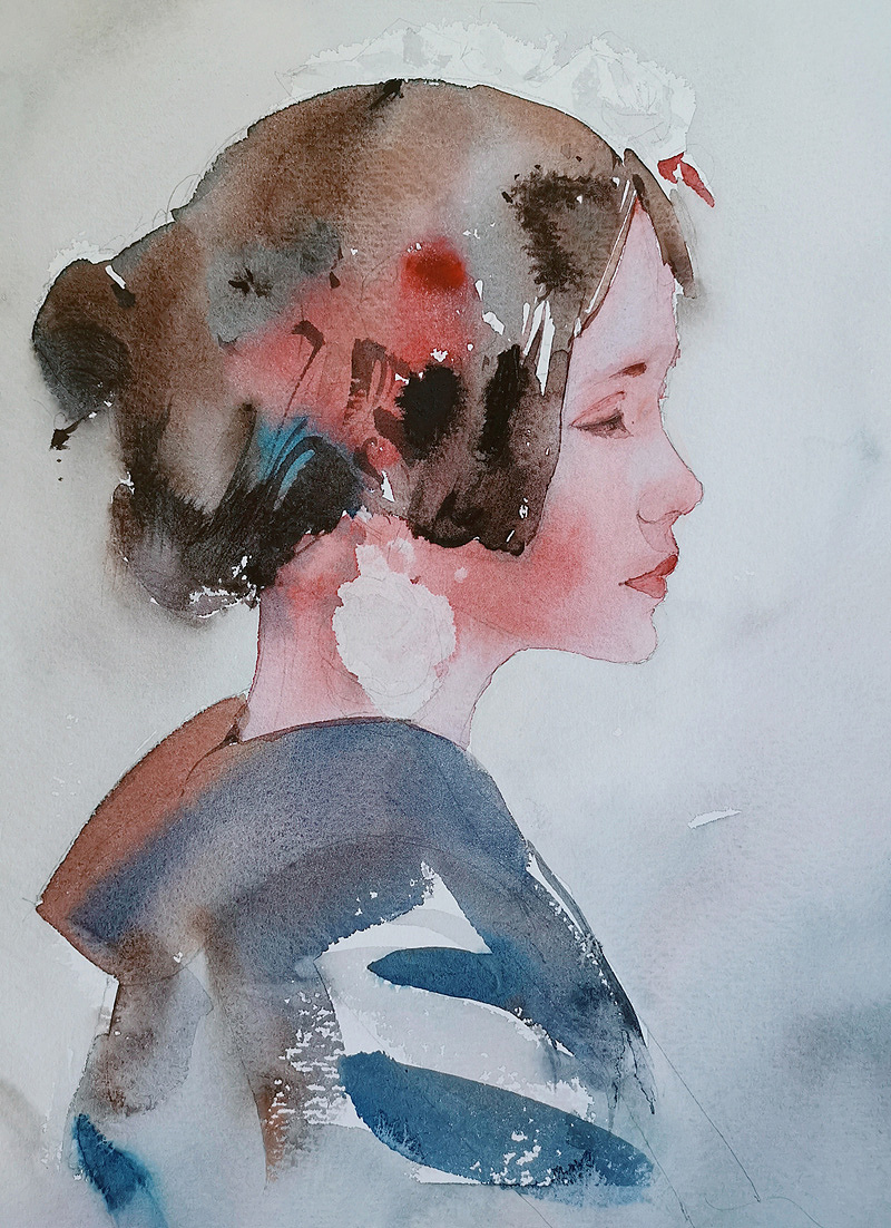 水彩人物