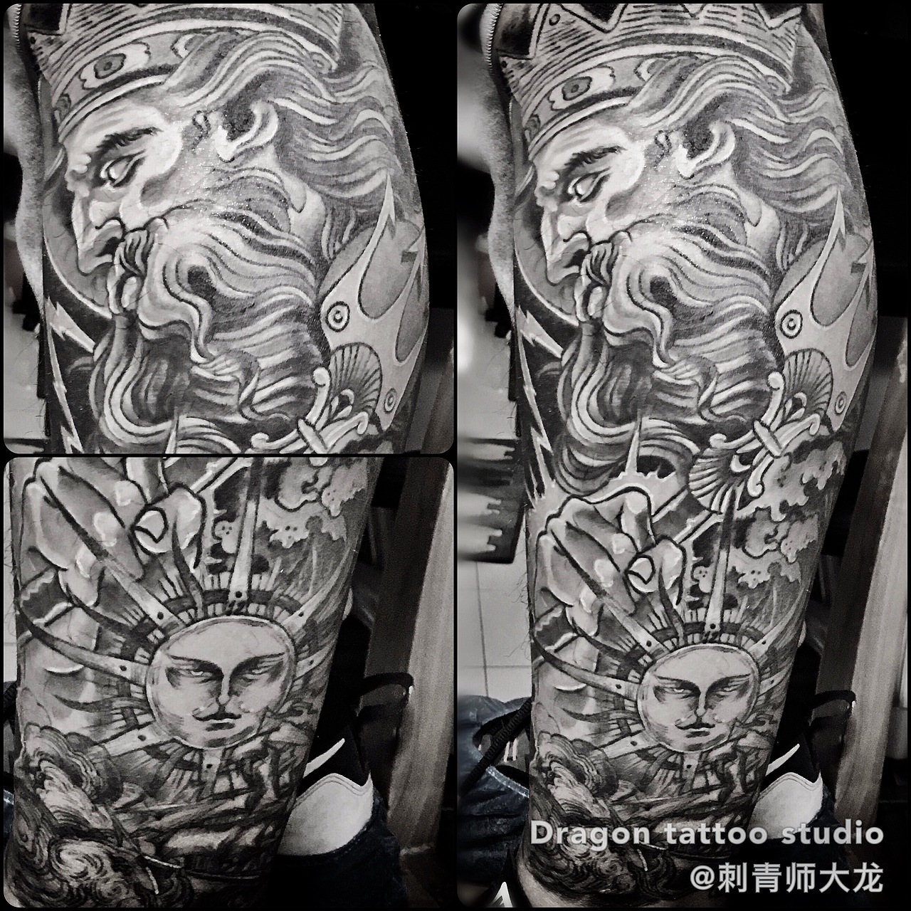 海神纹身 海神包腿