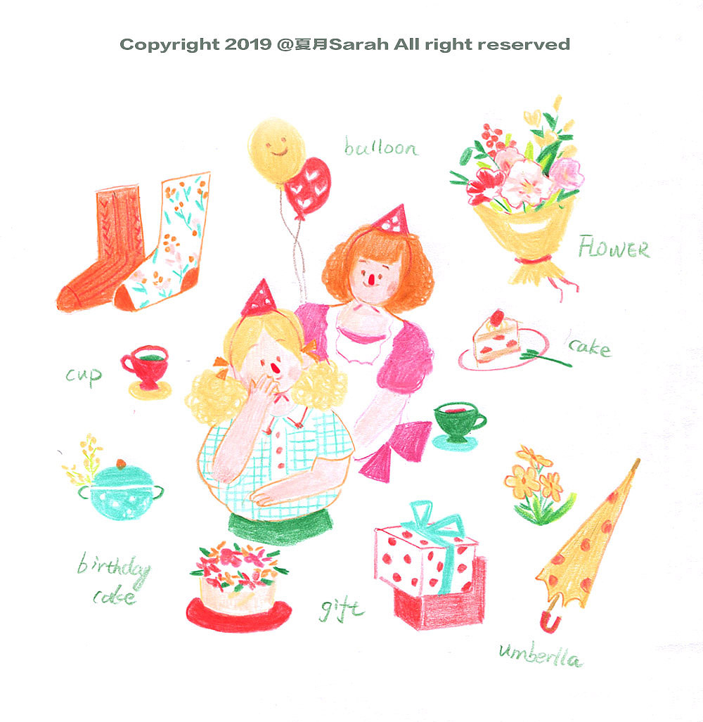 日常可爱彩铅简笔画（图ZMTUwMTA5Njky） - 儿童插画 - 站酷设计师夏月sarah原创素材 - 站酷ZCOOL