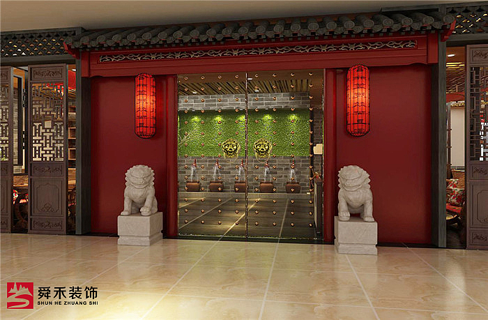 济南特色传统中式复古酒楼装修装饰设计公司