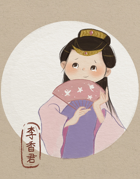 秦淮八艳（图ZMTg1MjM1MDY4） - 商业插画 - 站酷设计师小魚仔仔原创素材 - 站酷ZCOOL