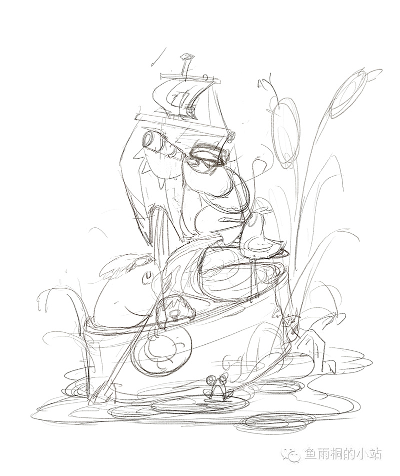 更新一些拟人动物、静物与建筑的元素（图ZOTYyNDU5Njg=） - 儿童插画 - 站酷设计师鱼雨桐原创素材 - 站酷ZCOOL