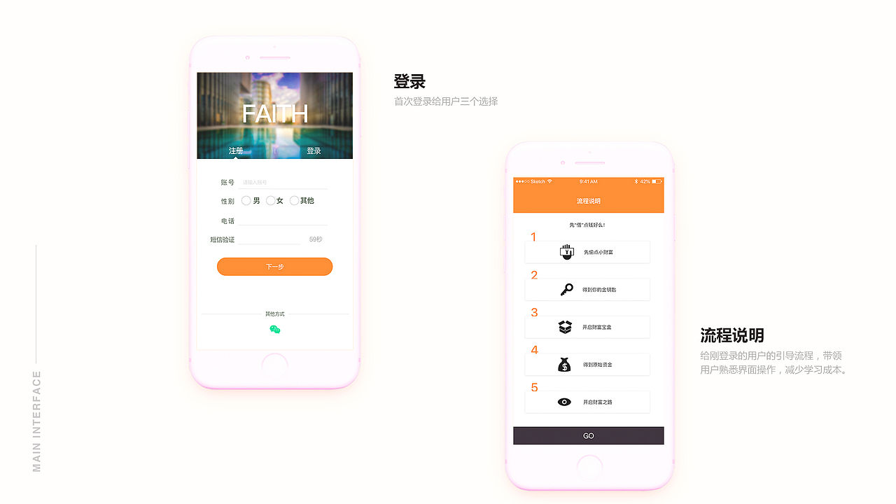 “信融”金融社交APP（圖ZMTE3ODEwNjgw） - APP界面 - 站酷設計師一只好奇的貓原創(chuàng)素材 - 站酷ZCOOL